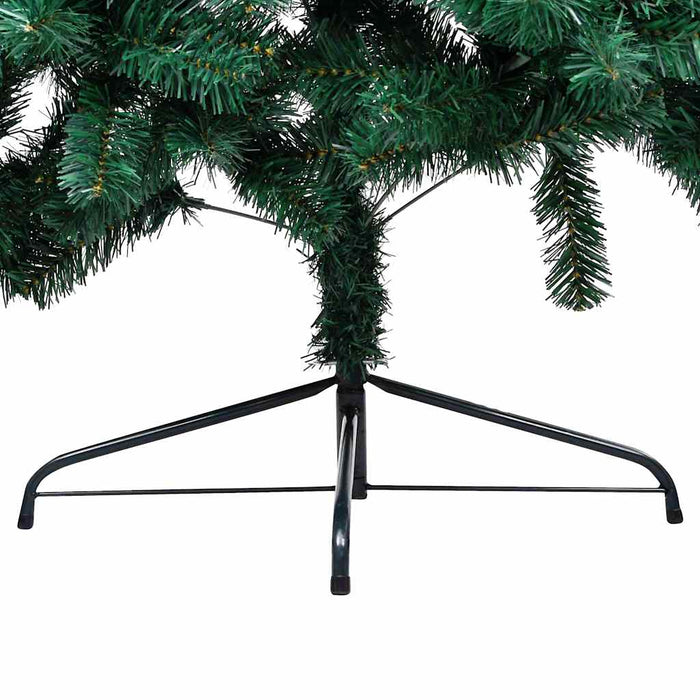 Set Albero Natale Artificiale a MetÃ  LED e Palline Verde 240cm  cod mxl 17225
