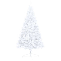 Set Albero Natale Artificiale a MetÃ  LED Palline Bianco 210cm  cod mxl 16212