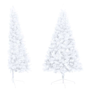 Set Albero Natale Artificiale a MetÃ  LED Palline Bianco 240cm  cod mxl 26308