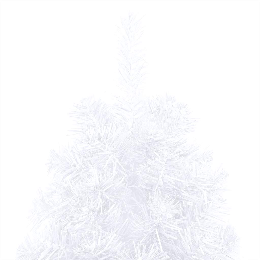 Set Albero Natale Artificiale a MetÃ  LED Palline Bianco 240cm  cod mxl 26308