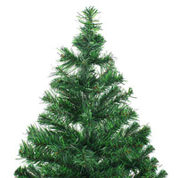 Albero di Natale Preilluminato Palline Bianco 210 cm 910 Rami 3077662