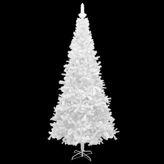 Albero di Natale Artificiale Preiluminato Palline 240 cm Bianco 3077668