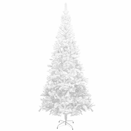 Albero di Natale Artificiale Preiluminato Palline 240 cm Bianco 3077668