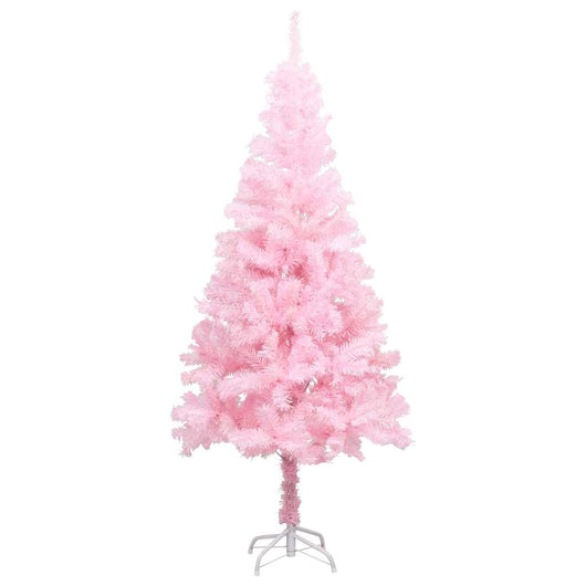 Albero di Natale Preilluminato con Palline Rosa 150 cm PVC 3077670