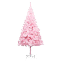 Albero di Natale Preilluminato con Palline Rosa 210 cm PVC 3077672