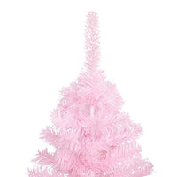 Albero di Natale Preilluminato con Palline Rosa 240 cm PVC 3077673
