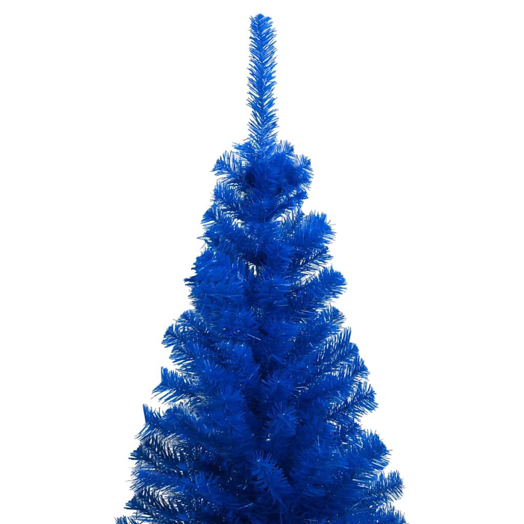 Albero di Natale Preilluminato con Palline Blu 150 cm PVC 3077680