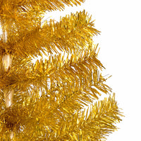 Albero di Natale Preilluminato con Palline Oro 150 cm PET 3077690