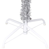 Albero di Natale Preilluminato con Palline Argento 150 cm PET 3077695