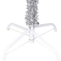 Albero di Natale Preilluminato con Palline Argento 210 cm PET 3077697
