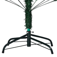Albero di Natale Preilluminato con Palline Verde 240 cm PVC 3077710