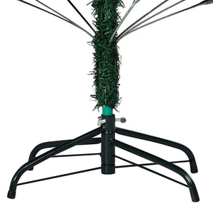 Albero di Natale Preilluminato con Palline Verde 240 cm PVC 3077710