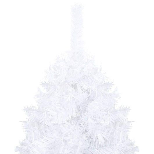 Set Albero Natale Artificiale con LED Palline Bianco 120cm PVC  cod mxl 26254