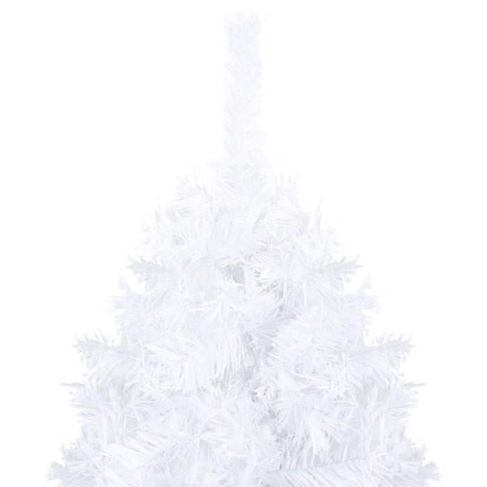Set Albero Natale Artificiale con LED Palline Bianco 120cm PVC  cod mxl 26254