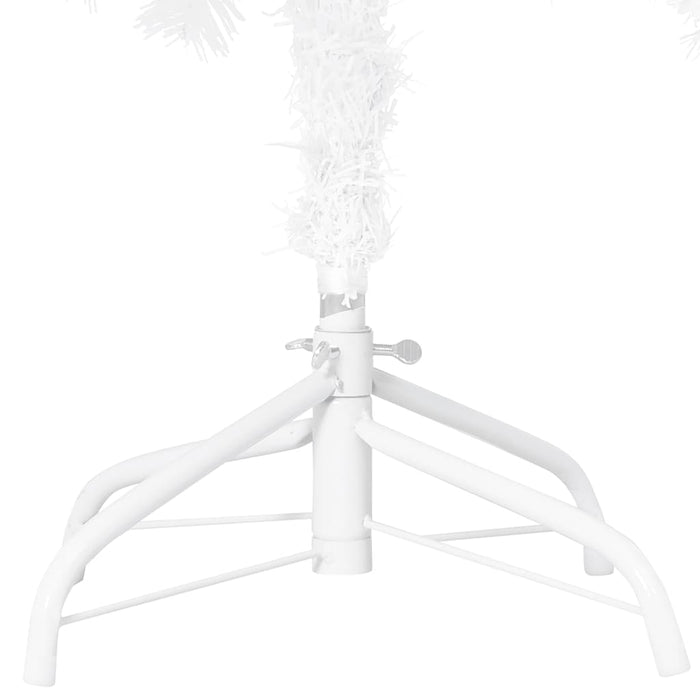 Set Albero Natale Artificiale con LED Palline Bianco 120cm PVC  cod mxl 26254