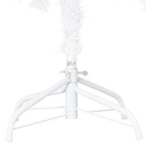 Albero di Natale Preilluminato con Palline Bianco 150 cm PVC 3077712
