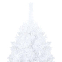 Albero di Natale Preilluminato con Palline Bianco 240 cm PVCcod mxl 96855