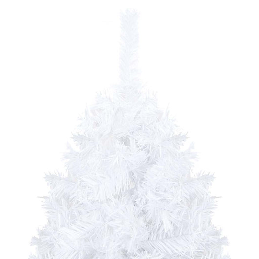 Albero di Natale Preilluminato con Palline Bianco 240 cm PVC 3077715