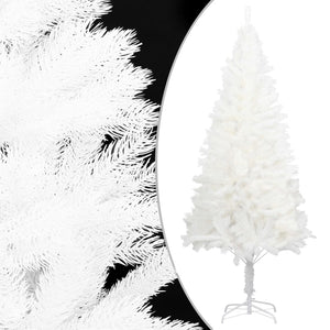 Albero di Natale Preilluminato con Palline Bianco 240 cm PVC 3077722