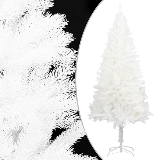 Albero di Natale Preilluminato con Palline Bianco 240 cm PVC 3077722