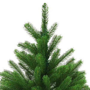 Albero di Natale Preilluminato con Palline Verde 120 cm 3077725
