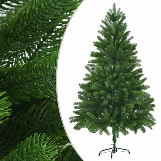 Albero di Natale Preilluminato con Palline Verde 210 cm 3077728