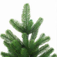 Albero di Natale Preilluminato con Palline Verde 210 cm 3077728