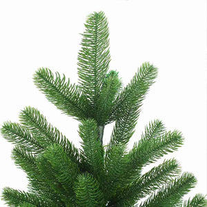 Albero di Natale Preilluminato con Palline Verde 210 cm 3077728