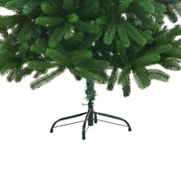 Albero di Natale Preilluminato con Palline Verde 210 cm 3077728