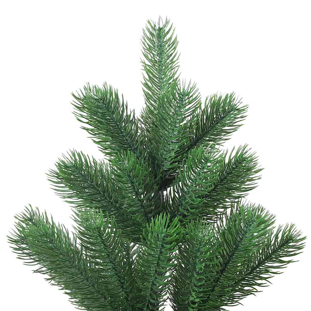 Albero Natale Artificiale Nordmann LED Palline Verde 180 cm 3077732