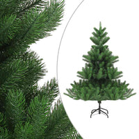 Albero Natale Artificiale Nordmann con LED Palline Verde 210 cm 3077733