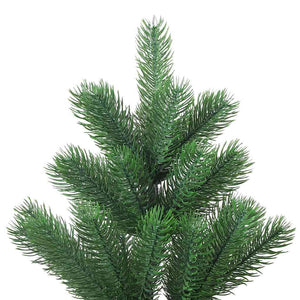 Albero Natale Artificiale Nordmann con LED Palline Verde 210 cm 3077733