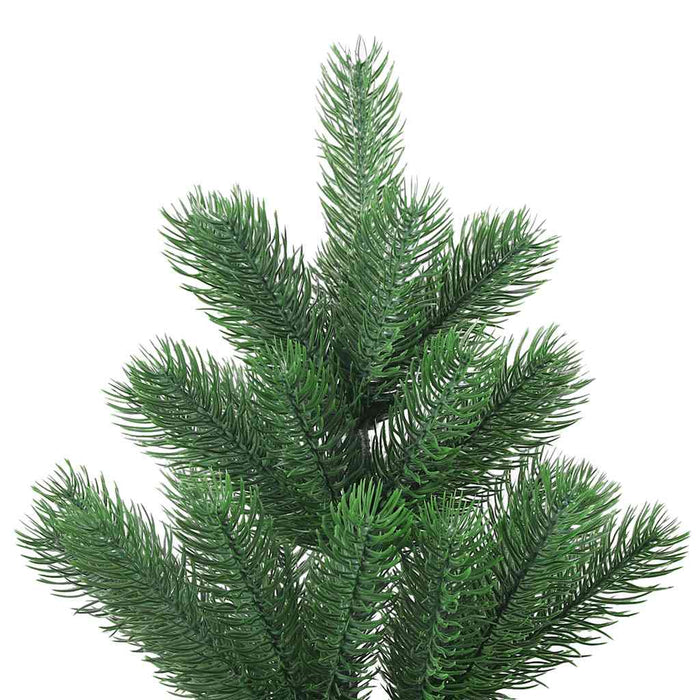 Albero Natale Artificiale Nordmann con LED Palline Verde 240 cm 3077734