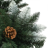 Albero di Natale Artificiale Preilluminato con Pigne 210 cm 3077748