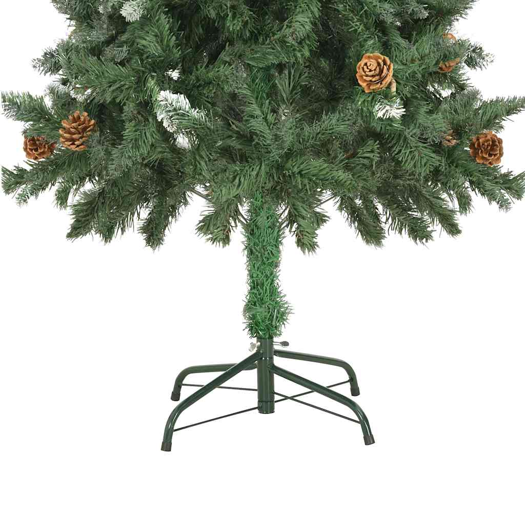 Albero di Natale Artificiale Preilluminato con Palline 150 cm 3077799