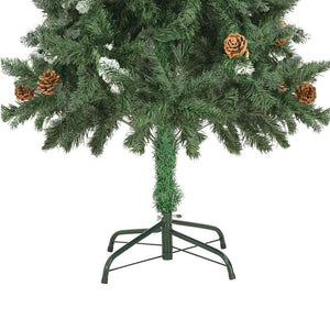 Albero di Natale Artificiale Preilluminato con Palline 150 cm 3077799