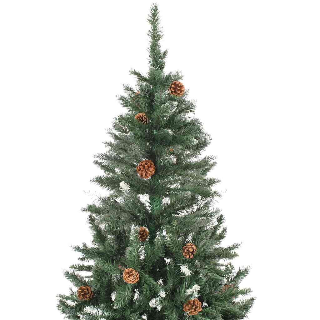 Albero di Natale Artificiale Preilluminato con Palline 150 cm 3077799