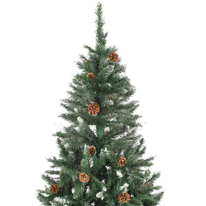 Albero di Natale Artificiale Preilluminato con Palline 150 cm 3077799