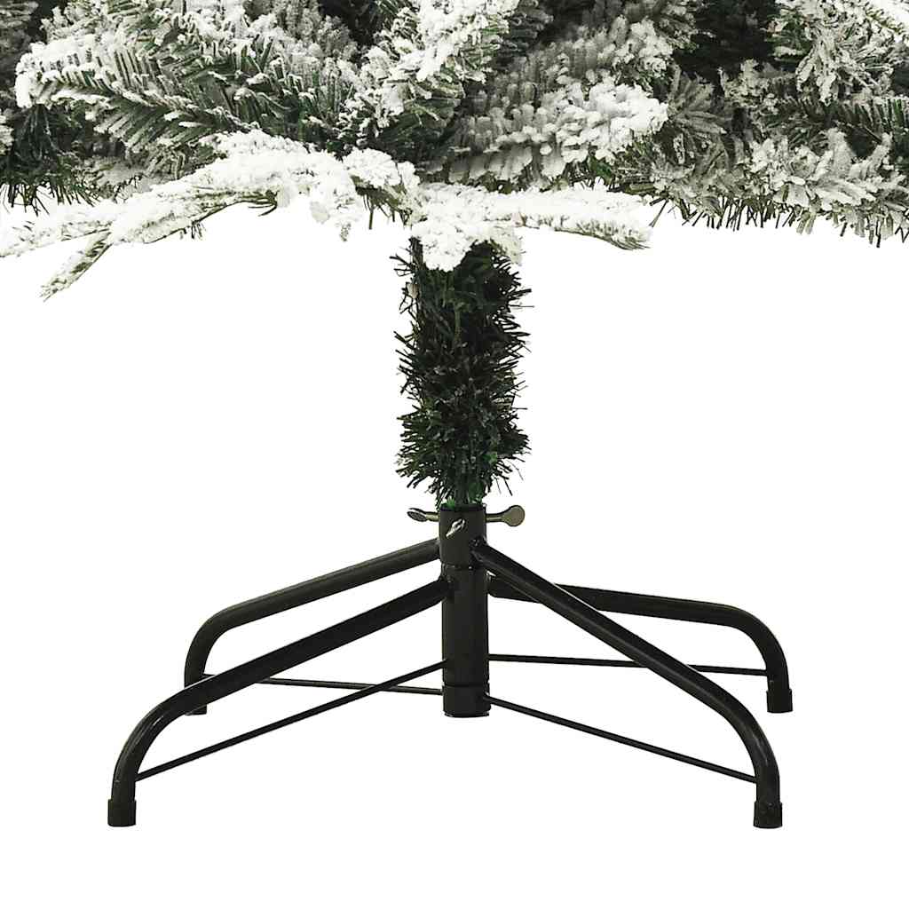 Albero Natale Artificiale con LED Palline e Neve 180cm PVC e PE cod mxl 28102
