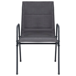 Set da Pranzo da Giardino 3 pz in Acciaio Antracite 3073475