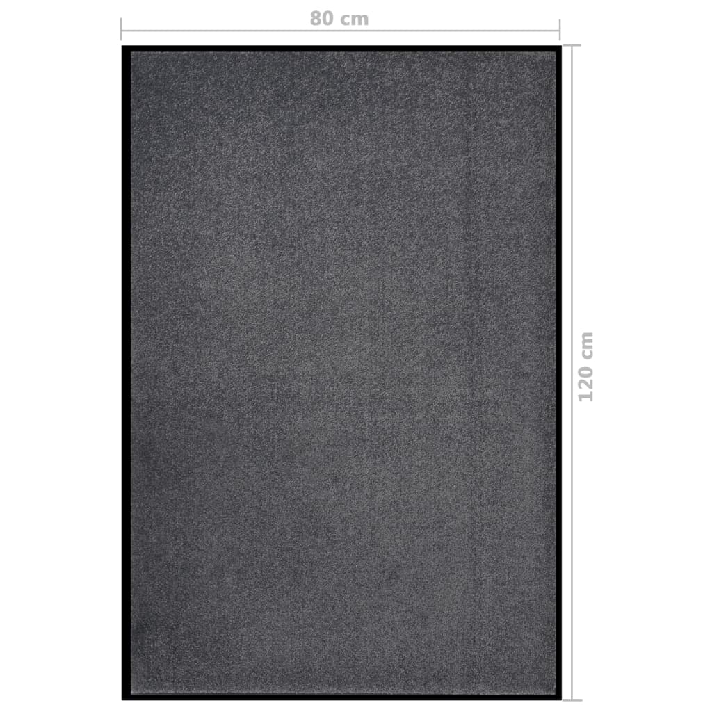 Zerbino Antracite 80x120 cm 331594