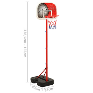 Set Gioco da Basket Portatile Regolabile 138,5-166 cm cod mxl 68941