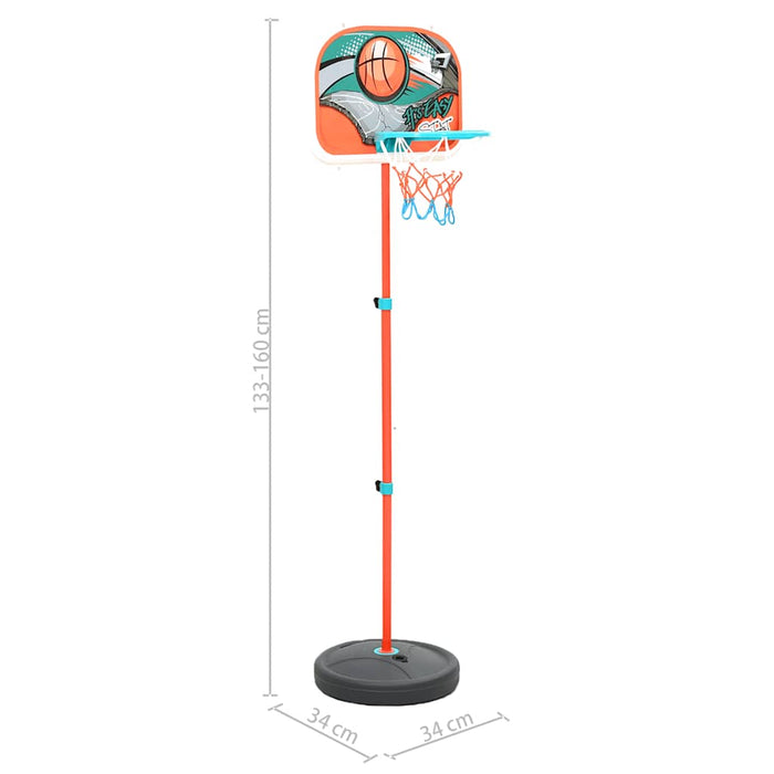 Set da Basket Portatile Regolabile 133-160 cm