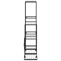 Portapiante con Ruote 94,5x25x92,5 cm Nero in Metallo 336114