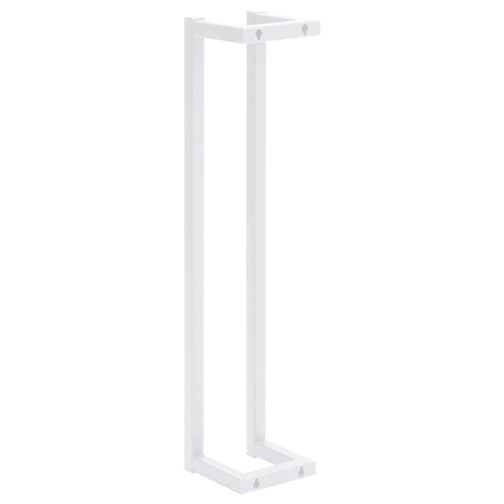 Portasalviette bagno per asciugamano piegato 60 cm acciaio bianco 02_0001636