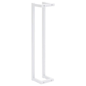 Portasalviette bagno per asciugamano piegato 60 cm acciaio bianco 02_0001636