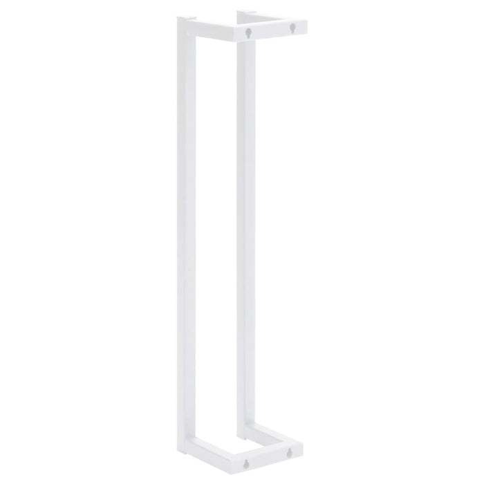 Portasalviette bagno per asciugamano piegato 60 cm acciaio bianco 02_0001636