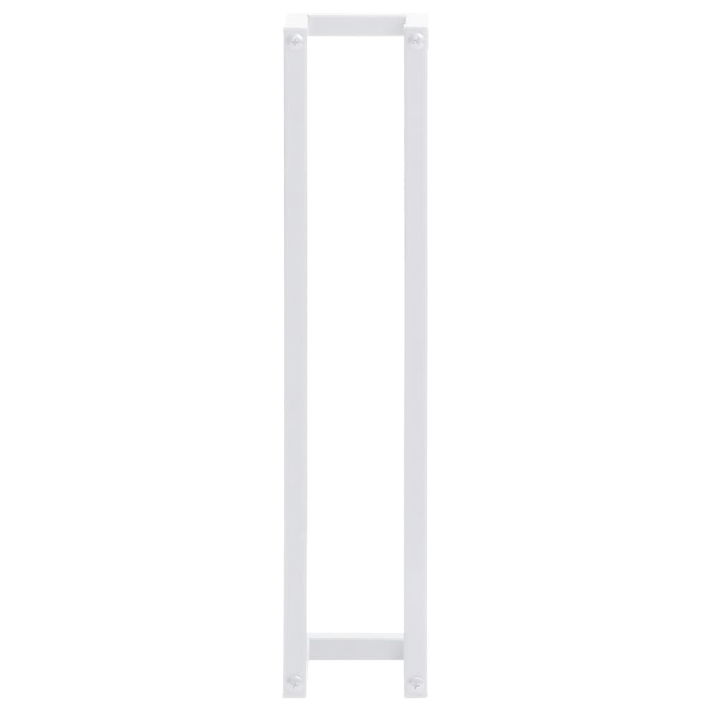 Portasalviette bagno per asciugamano piegato 60 cm acciaio bianco 02_0001636