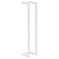 Portasalviette bagno per asciugamano piegato 60 cm acciaio bianco 02_0001636