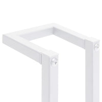 Portasalviette bagno per asciugamano piegato 60 cm acciaio bianco 02_0001636